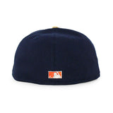 ニューエラ キャップ 59FIFTY デトロイト タイガース MLB 1968 WORLD SERIES METALLIC GOLD BOTTOM FITTED CAP NAVY