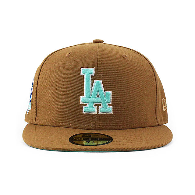 ニューエラ キャップ 59FIFTY ロサンゼルス ドジャース MLB 60TH ANNIVERSARY MINT BOTTOM FITTED CAP PEANUTS