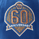 ニューエラ キャップ 59FIFTY ニューヨーク メッツ MLB 60TH ANNIVERSARY GREY BOTTOM FITTED CAP BLUE