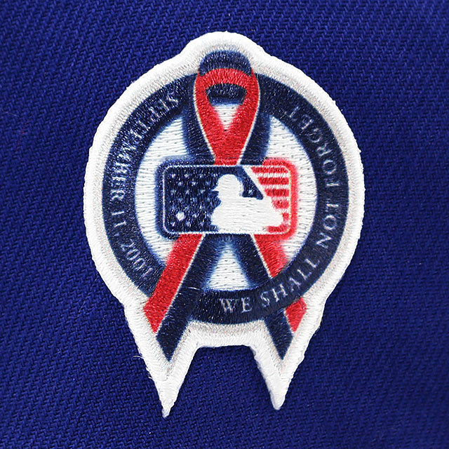 ニューエラ キャップ 59FIFTY FITTED ロサンゼルス ドジャース MLB 911 REMEMBRANCE SIDE PATCH ON-FIELD AUTHENTIC FITTED CAP BLUE