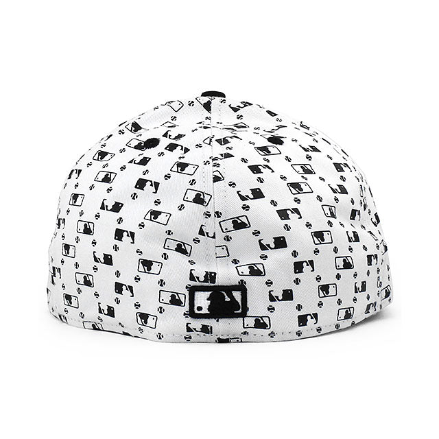 ニューエラ キャップ 59FIFTY ロサンゼルス エンゼルス MLB FLOCKING FITTED CAP WHITE BLACK