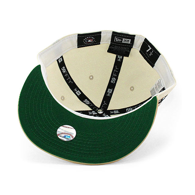 ニューエラ キャップ 59FIFTY ピッツバーグ パイレーツ MLB ROBERTO CLEMENTE KELLY GREEN BOTTOM FITTED CAP CREAM