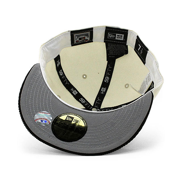 ニューエラ キャップ 59FIFTY ロサンゼルス ドジャース MLB CORDUROY TEAM BASIC FITTED CAP CREAM