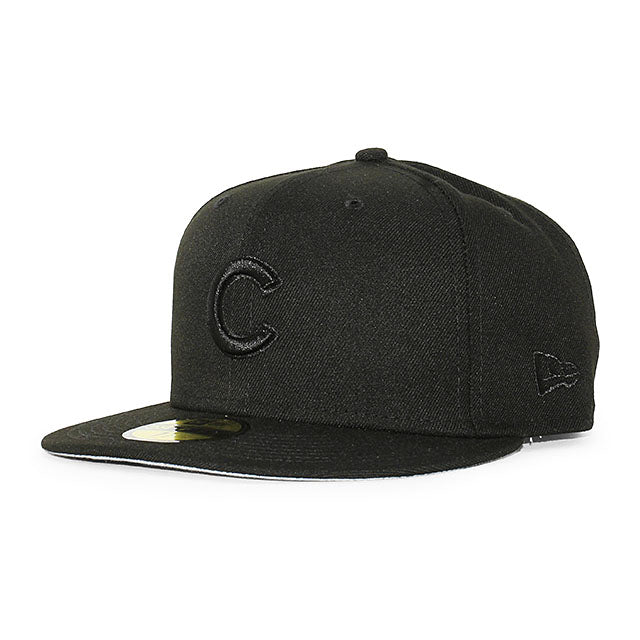 ニューエラ キャップ 59FIFTY シカゴ カブス MLB TEAM BASIC FITTED CAP BLACKOUT