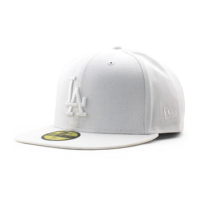 ニューエラ キャップ 59FIFTY ロサンゼルス ドジャース MLB TEAM BASIC FITTED CAP WHITEOUT