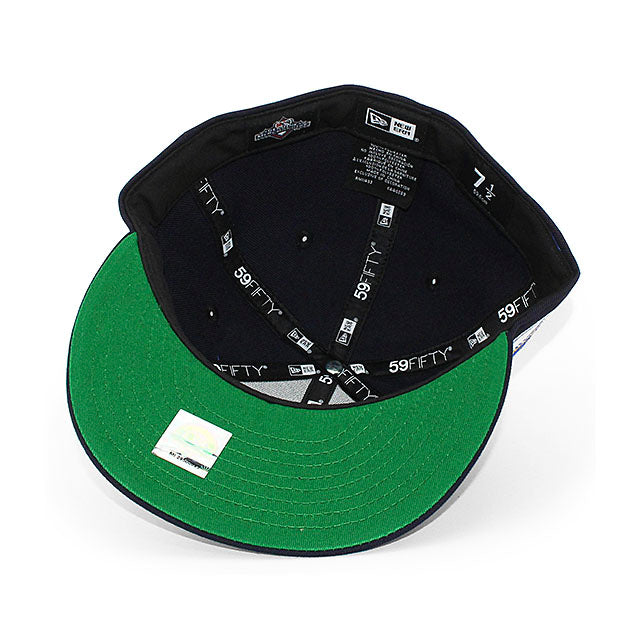 ニューエラ キャップ 59FIFTY シアトル マリナーズ MLB COOPERSTOWN KELLY GREEN BOTTOM FITTED CAP NAVY