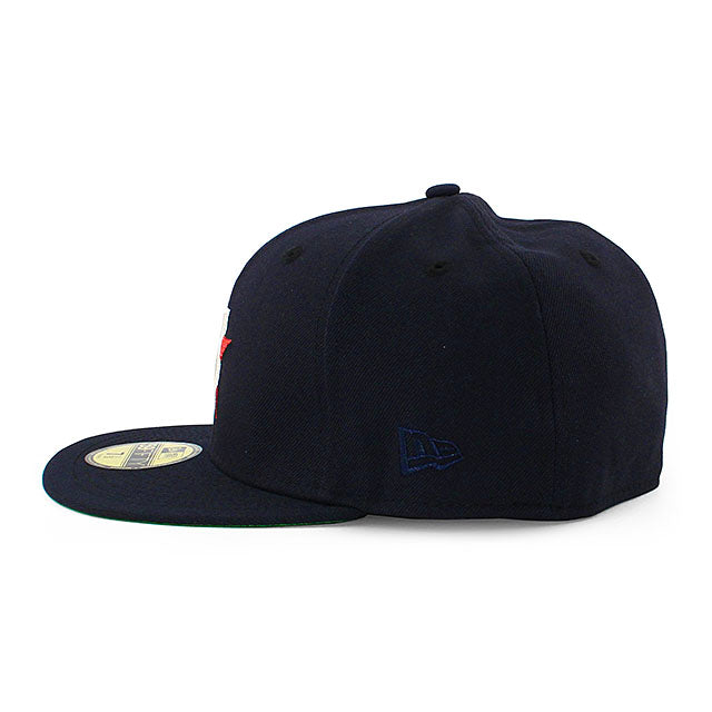 ニューエラ キャップ 59FIFTY シアトル マリナーズ MLB COOPERSTOWN KELLY GREEN BOTTOM FITTED CAP NAVY