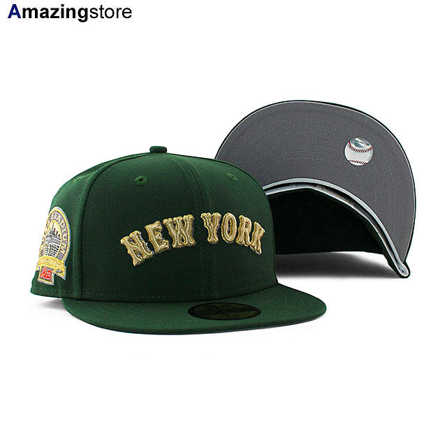 ニューエラ キャップ 59FIFTY ニューヨーク メッツ MLB SHEA STADIUM GREY BOTTOM FITTED CAP DARK GREEN NEW ERA NEW YORK METS