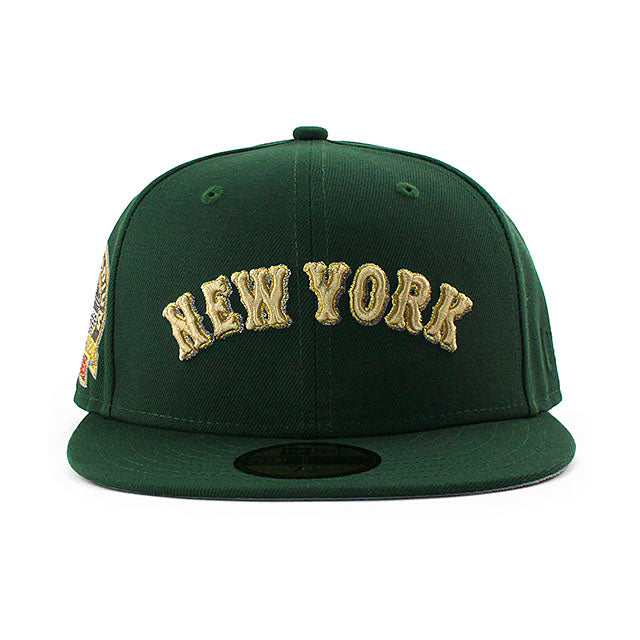 ニューエラ キャップ 59FIFTY ニューヨーク メッツ MLB SHEA STADIUM GREY BOTTOM FITTED CAP DARK GREEN NEW ERA NEW YORK METS