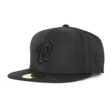 ニューエラ キャップ 59FIFTY ワシントン ナショナルズ MLB TEAM BASIC FITTED CAP BLACKOUT