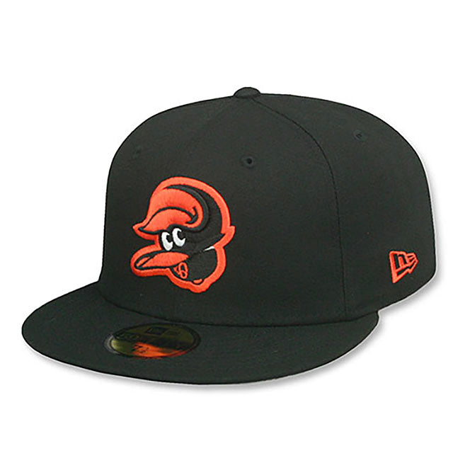 ニューエラ キャップ 59FIFTY ボルチモア オリオールズ MLB UPSIDE DOWN TEAM BASIC FITTED CAP BLACK
