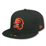 ニューエラ キャップ 59FIFTY ボルチモア オリオールズ MLB UPSIDE DOWN TEAM BASIC FITTED CAP BLACK
