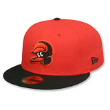 ニューエラ キャップ 59FIFTY ボルチモア オリオールズ MLB UPSIDE DOWN TEAM BASIC FITTED CAP ORANGE