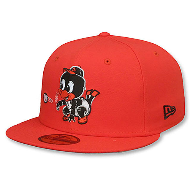 ニューエラ キャップ 59FIFTY ボルチモア オリオールズ MLB BABY BIRD FITTED CAP BLACK ORANGE