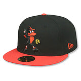ニューエラ キャップ 59FIFTY ボルチモア オリオールズ MLB MASCOT FITTED CAP BLACK