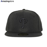 ニューエラ キャップ 59FIFTY フィラデルフィア フィリーズ MLB TEAM BASIC FITTED CAP BLACKOUT