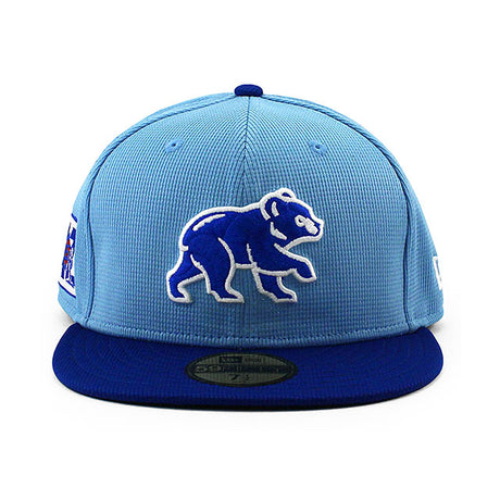 ニューエラ キャップ 59FIFTY シカゴ カブス 2025 MLB SPRING TRAINING BP FITTED CAP LT BLUE