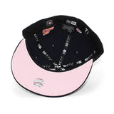 ニューエラ キャップ 59FIFTY デトロイト タイガース MLB CHAIN STITCH HEART PINK BOTTOM FITTED CAP NAVY