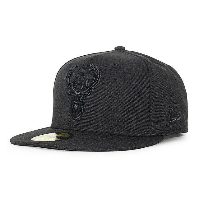 ニューエラ キャップ 59FIFTY ミルウォーキー バックス NBA TEAM BASIC FITTED CAP BLACKOUT