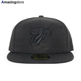 ニューエラ キャップ 59FIFTY マイアミ ヒート NBA TEAM BASIC FITTED CAP BLACKOUT