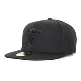 ニューエラ キャップ 59FIFTY マイアミ ヒート NBA TEAM BASIC FITTED CAP BLACKOUT