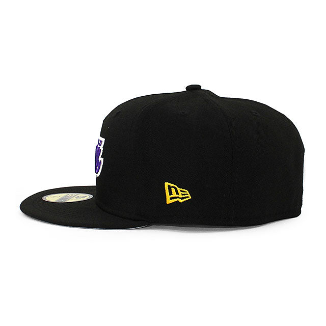 ニューエラ キャップ 59FIFTY ロサンゼルス レイカーズ NBA TEAM BASIC FITTED CAP BLACK
