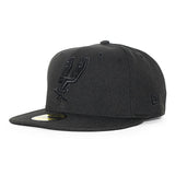 ニューエラ キャップ 59FIFTY サンアントニオ スパーズ NBA TEAM BASIC FITTED CAP BLACKOUT