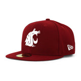 ニューエラ キャップ 59FIFTY ワシントンステイト クーガーズ NCAA TEAM BASIC FITTED CAP CRIMSON NEW ERA WASHINGTON STATE COUGARS