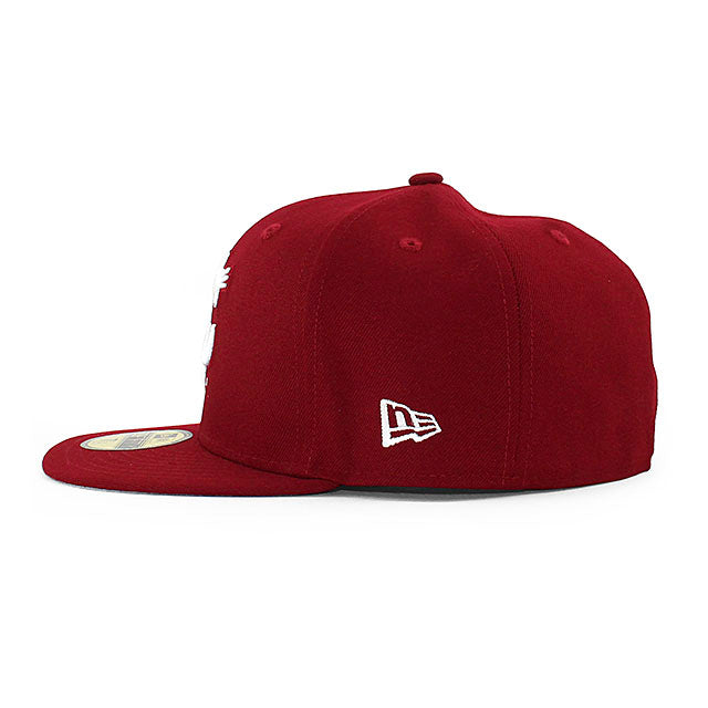 ニューエラ キャップ 59FIFTY ワシントンステイト クーガーズ NCAA TEAM BASIC FITTED CAP CRIMSON NEW ERA WASHINGTON STATE COUGARS