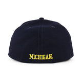 ニューエラ キャップ 59FIFTY ミシガン ウォルバリンズ NCAA TEAM BASIC FITTED CAP NAVY