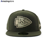 ニューエラ キャップ 59FIFTY カンザスシティ チーフス NFL TEAM BASIC FITTED CAP OLIVE