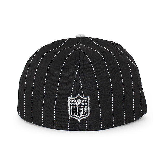 ニューエラ キャップ 59FIFTY ラスベガス レイダース NFL PINSTRIPE 2020 INAUGURAL SEASON FITTED CAP BLACK