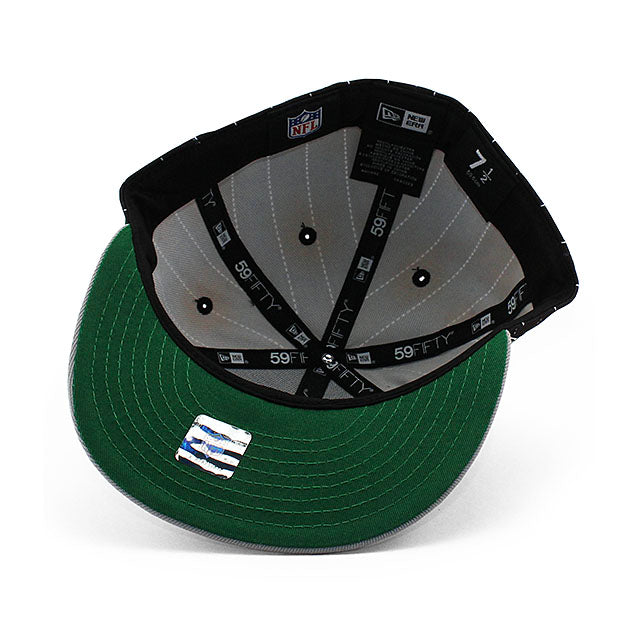 ニューエラ キャップ 59FIFTY ラスベガス レイダース NFL PINSTRIPE 2020 INAUGURAL SEASON FITTED CAP BLACK