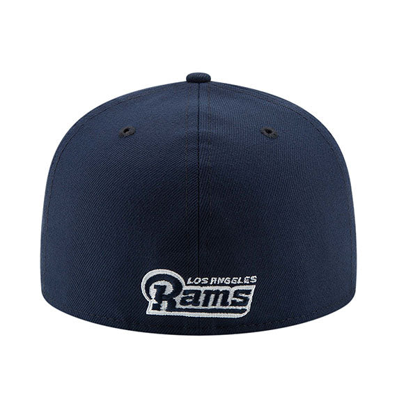 ニューエラ 59FIFTY ロサンゼルス ラムズ NFL SUPER BOWL LIII SIDE PATCH SIDELINE FITTED CAP NAVY