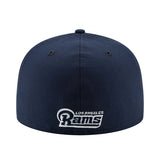 ニューエラ 59FIFTY ロサンゼルス ラムズ NFL SUPER BOWL LIII SIDE PATCH SIDELINE FITTED CAP NAVY