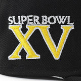 ニューエラ キャップ 59FIFTY ラスベガス レイダース NFL SUPER BOWL XV KELLY GREEN BOTTOM FITTED CAP BLACK
