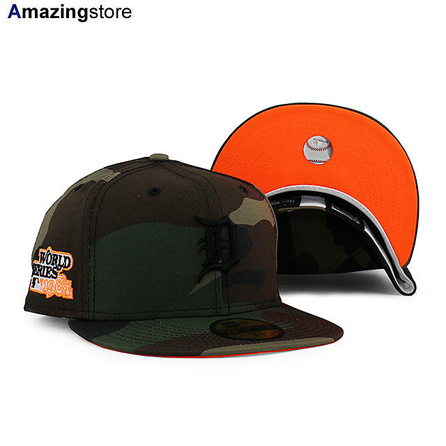 ニューエラ 59FIFTY デトロイト タイガース MLB 1984 WORLD SERIES ORANGE BOTTOM FITTED CAP CAMO