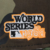 ニューエラ 59FIFTY デトロイト タイガース MLB 1984 WORLD SERIES ORANGE BOTTOM FITTED CAP CAMO