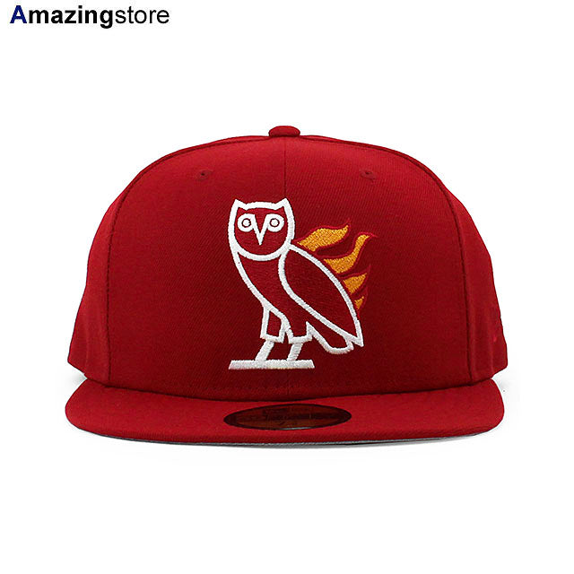 ニューエラ 59FIFTY オクトーバーズベリーオウン マイアミ ヒート OCTOBER'S VERY OWN NBA COLLABO FITTED CAP RED