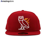 ニューエラ 59FIFTY オクトーバーズベリーオウン マイアミ ヒート OCTOBER'S VERY OWN NBA COLLABO FITTED CAP RED