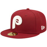 ニューエラ 59FIFTY フィラデルフィア フィリーズMLB 1980 WORLD SERIES POP-SWEAT FITTED CAP BURGUNDY-LAVENDER NEW ERA PHILADELPHIA PHILLIES