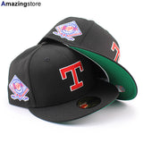 ニューエラ キャップ 59FIFTY テキサス レンジャーズ MLB ARLINGTON STADIUM KELLY GREEN BOTTOM FITTED CAP BLACK