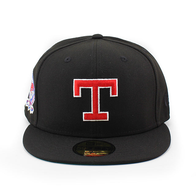 ニューエラ キャップ 59FIFTY テキサス レンジャーズ MLB ARLINGTON STADIUM KELLY GREEN BOTTOM FITTED CAP BLACK