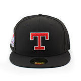 ニューエラ キャップ 59FIFTY テキサス レンジャーズ MLB ARLINGTON STADIUM KELLY GREEN BOTTOM FITTED CAP BLACK