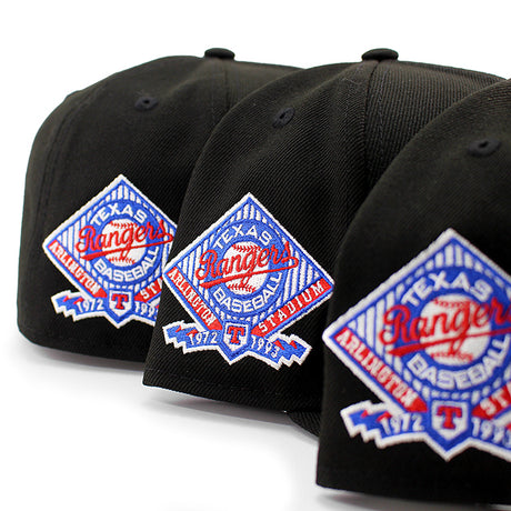 ニューエラ キャップ 59FIFTY テキサス レンジャーズ MLB ARLINGTON STADIUM KELLY GREEN BOTTOM FITTED CAP BLACK