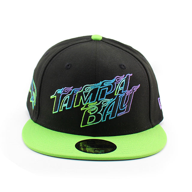 シティコネクト ニューエラ キャップ 59FIFTY タンパベイ レイズ MLB ALTERNATE CITY CONNECT FITTED CAP BLACK-LIME