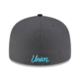 海外取寄 UNIONコラボ ニューエラ キャップ 59FIFTY ロサンゼルス ドジャース MLB COLLABO FITTED CAP GRAPHITE