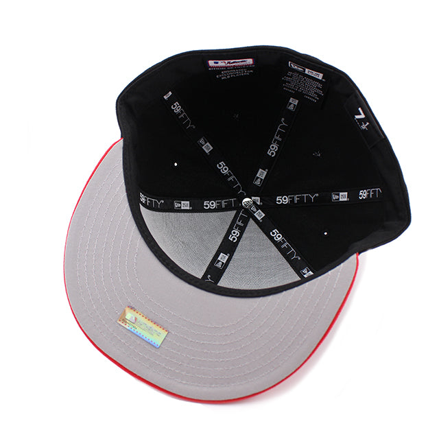 シティコネクト ニューエラ キャップ 59FIFTY シカゴ ホワイトソックス MLB CITY CONNECT ALTERNATE GREY BOTTOM FITTED CAP BLACK-RED
