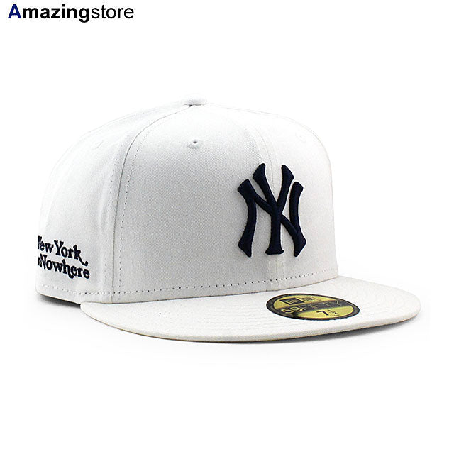 NEW YORK OR NOWHEREコラボ ニューエラ キャップ 59FIFTY ニューヨーク ヤンキース MLB NYON WHITE