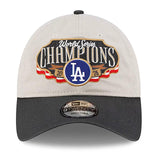 2025 ワールドシリーズチャンピオン ロッカールームモデル 海外取寄 ニューエラ キャップ 9TWENTY ロサンゼルス ドジャース 2025 WORLD SERIES CHAMPIONS LOCKER ROOM STRAPBACK CAP CREAM